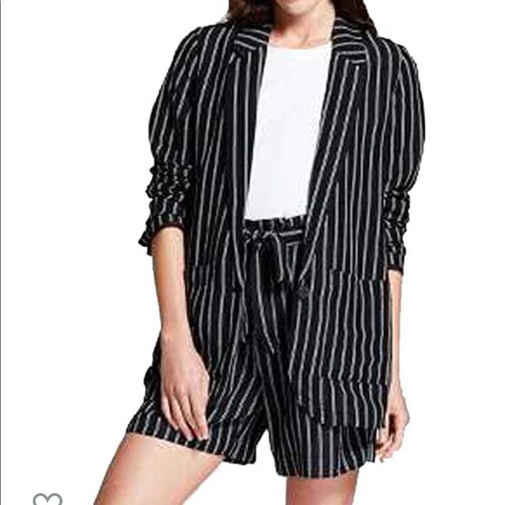 A New Day Striped Linen Blazer